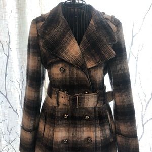 Miss Sixty plaid pea coat